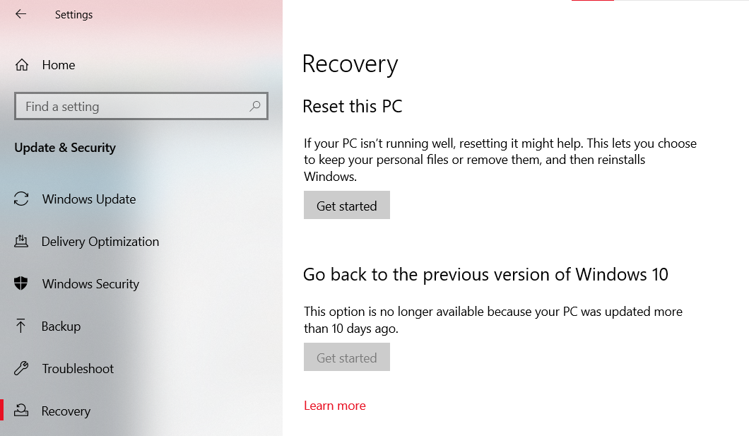 Uninstall-feature-update