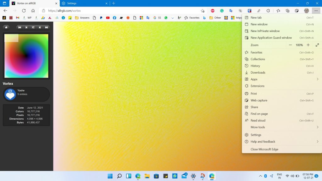 Microsoft edge light
