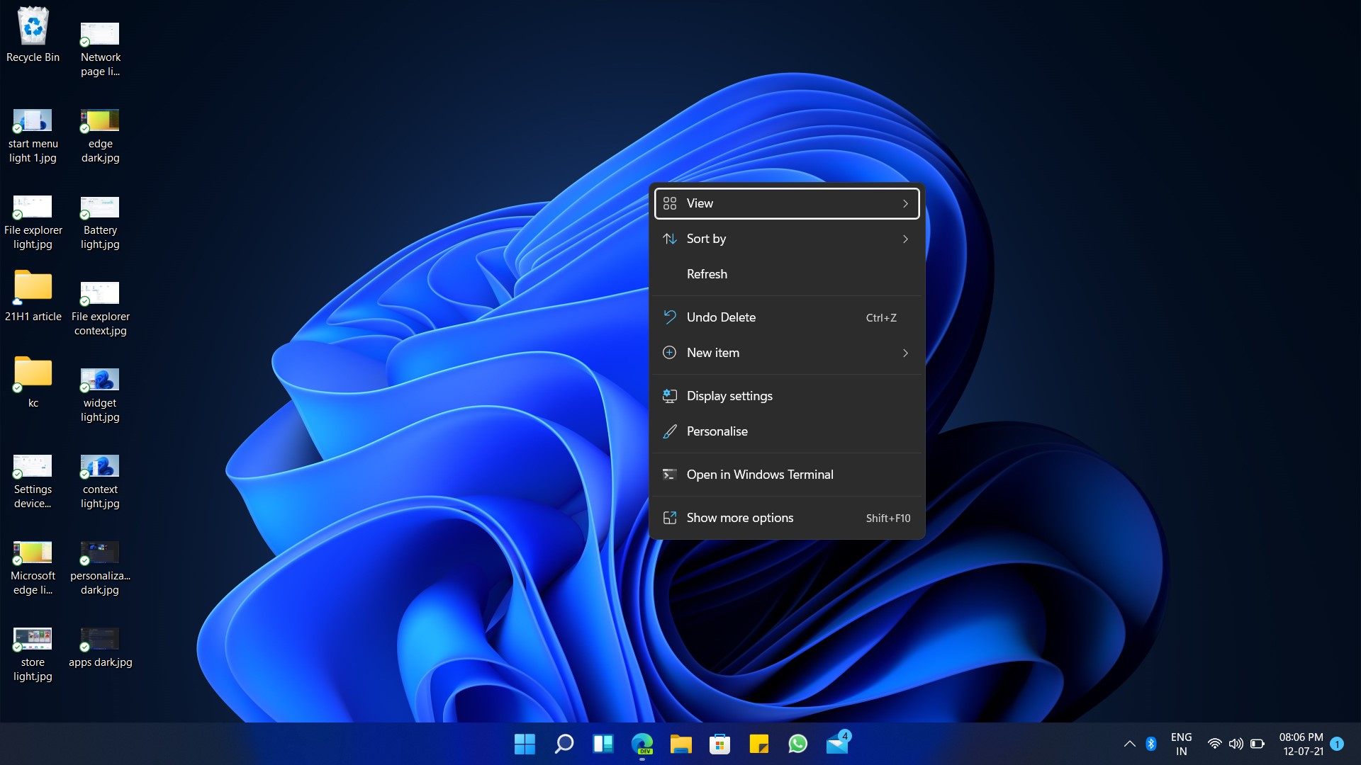Windows 11 Desktop Look