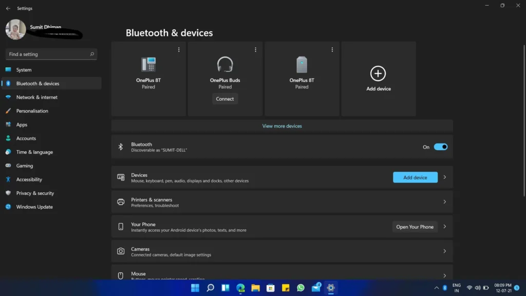 devices dark