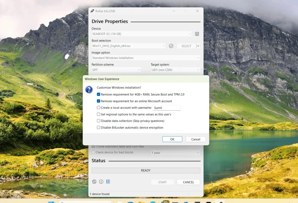 Bypass Windows 11 requirements for installing it on an unsupported PC 2 install Windows unsupported PC rufus,