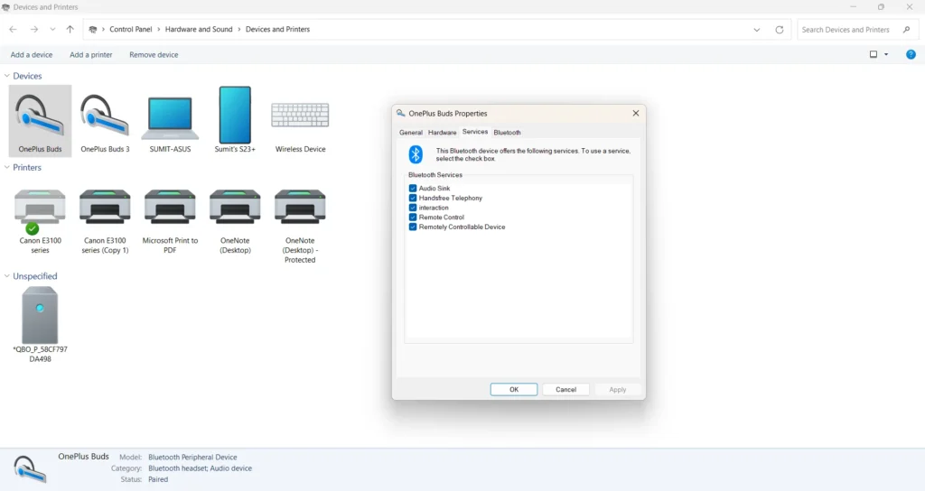 Bluetooth issues in Windows 11 when Audio devices are connected