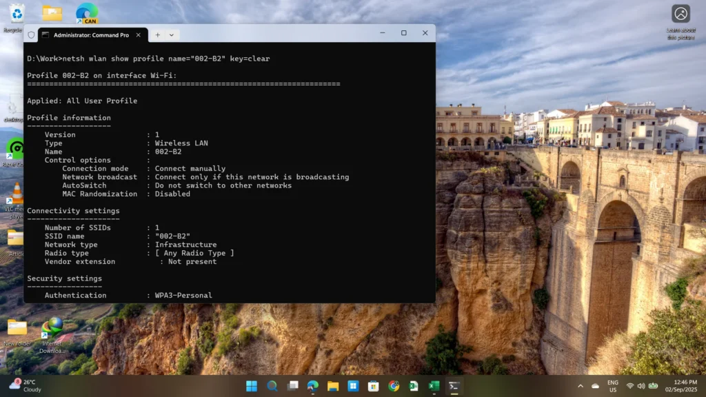 How to check WiFi Password in Windows 11 / 10 easily 2 View Wifi password using CMD netsh command