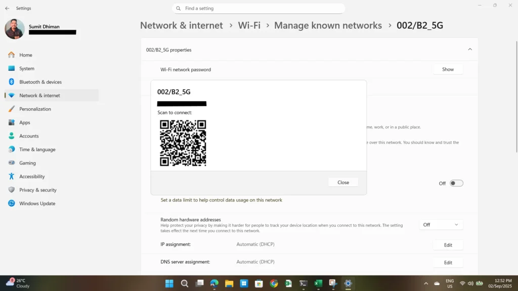 How to check WiFi Password in Windows 11 / 10 easily 1 Check WiFi Password in Windows using the Settings app.
