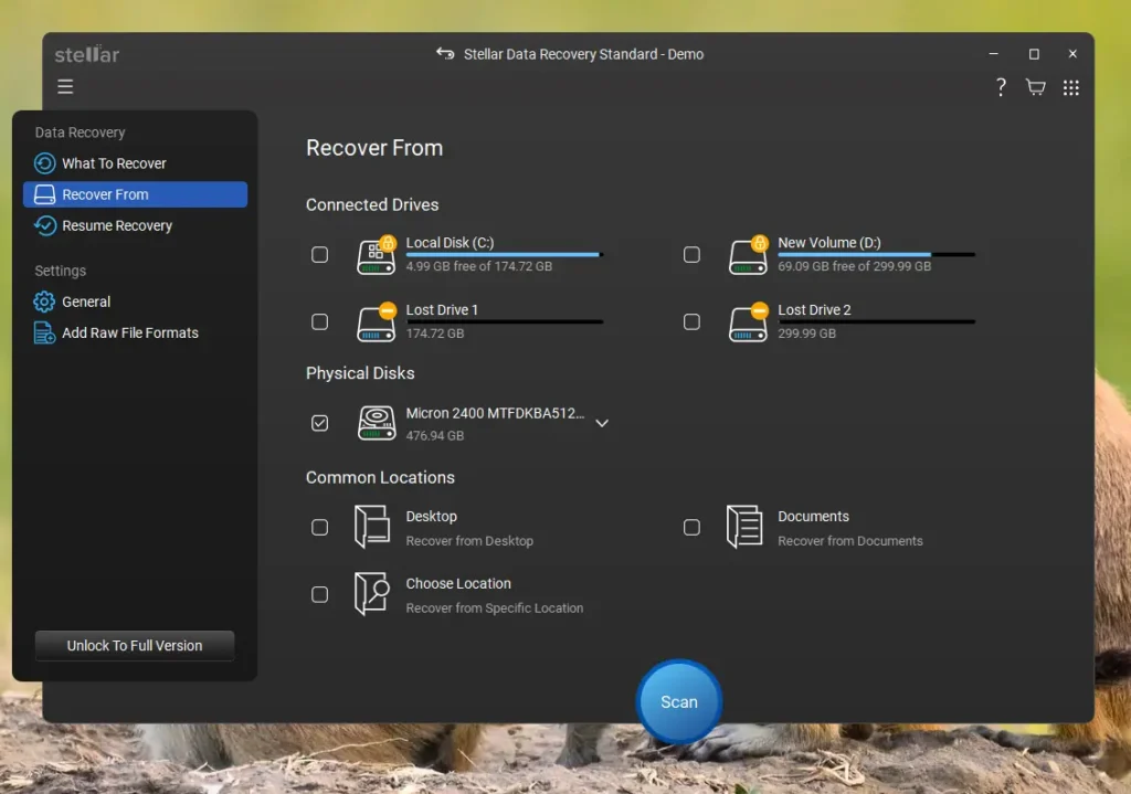 Recover deleted partitions in Windows using Stellar